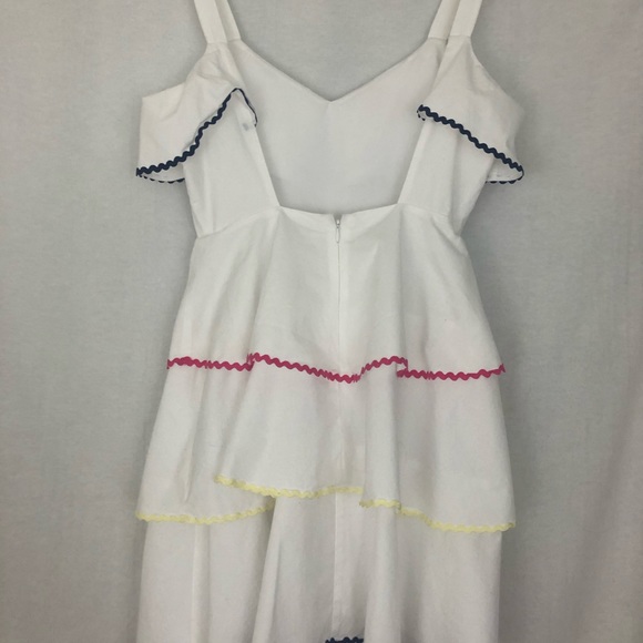 WAYF open back ruffle dress in white S - Picture 4 of 6